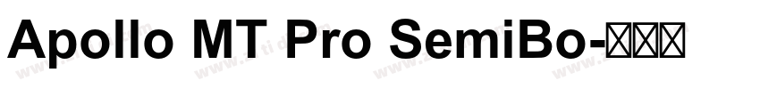 Apollo MT Pro SemiBo字体转换